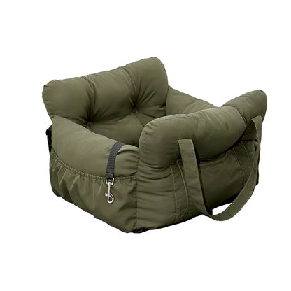Travel Booster Car Seat – Cozy, Secure, and Stylish for Every Pet Adventure!