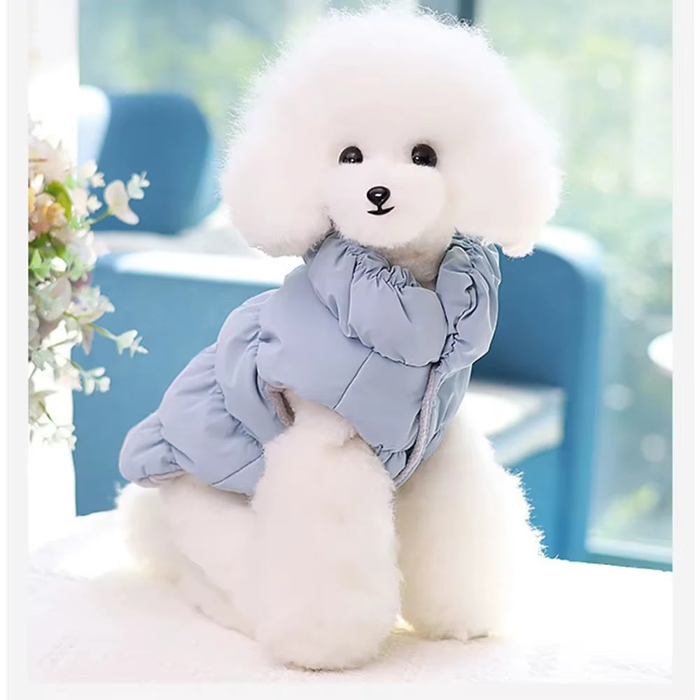 SnuggleFit Winter Pet Jacket – Soft, Stylish Warmth for Small to Medium Dogs & Cats
